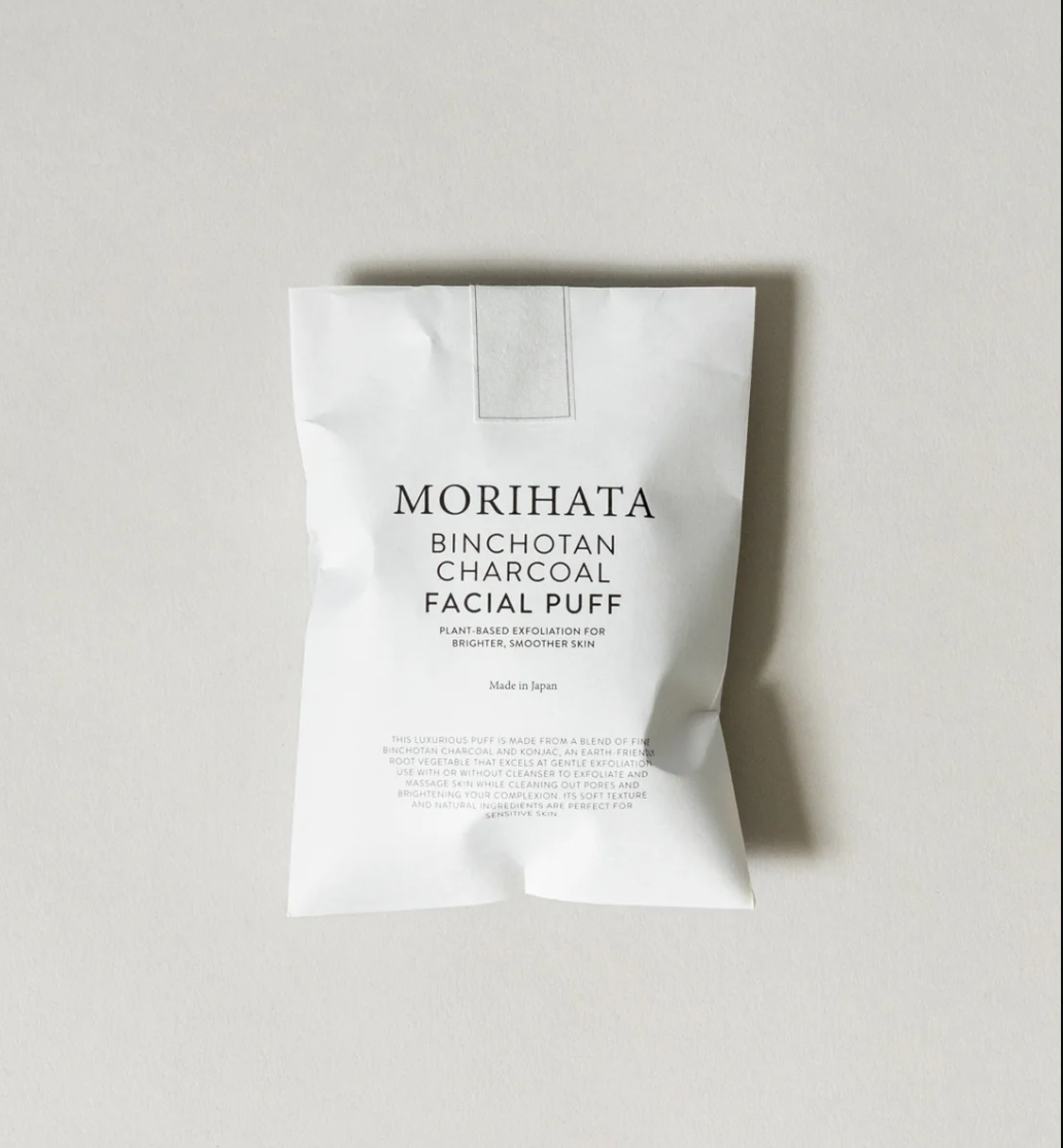 MORIHATA · Binchotan Charcoal Facial Puff