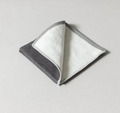 YOSHII · Two-Tone Chambray Washcloth, Black