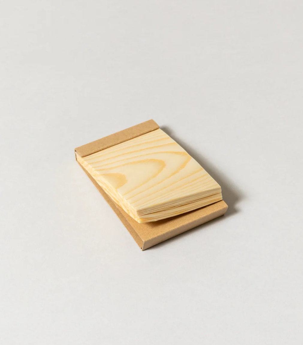 KIZARA · Wood Sheet Memo Pad, Small