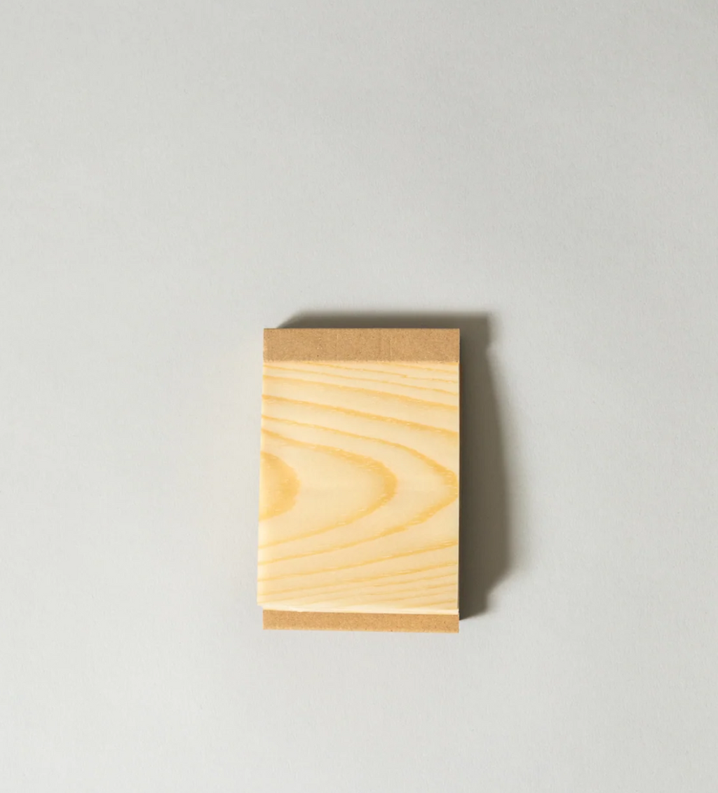 KIZARA · Wood Sheet Memo Pad, Small
