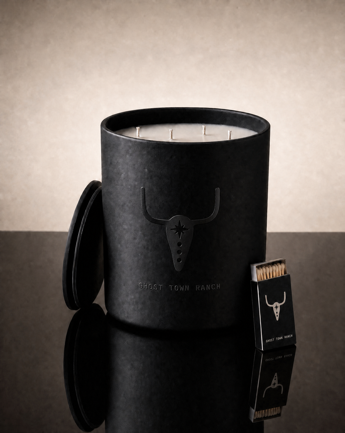 The Monument, Hand-Poured Mega 4-Wick Coconut-Soy Candle, 55oz